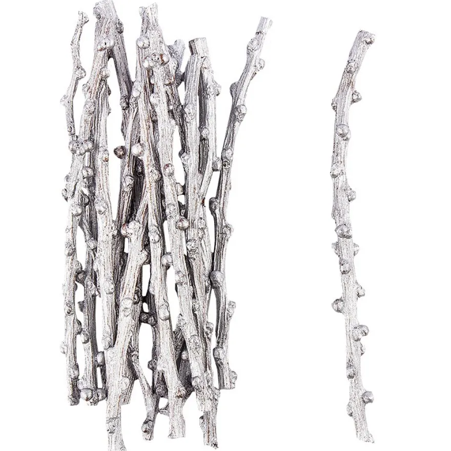 Wald-Deko, Äste, 10-20cm, 30g, silber