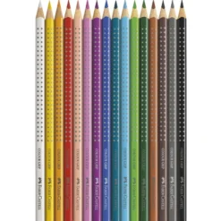 Wasservermalbare Buntstifte/Aquarell-Farbstifte, Colour Grip, Faber-Castell, 24 Stück