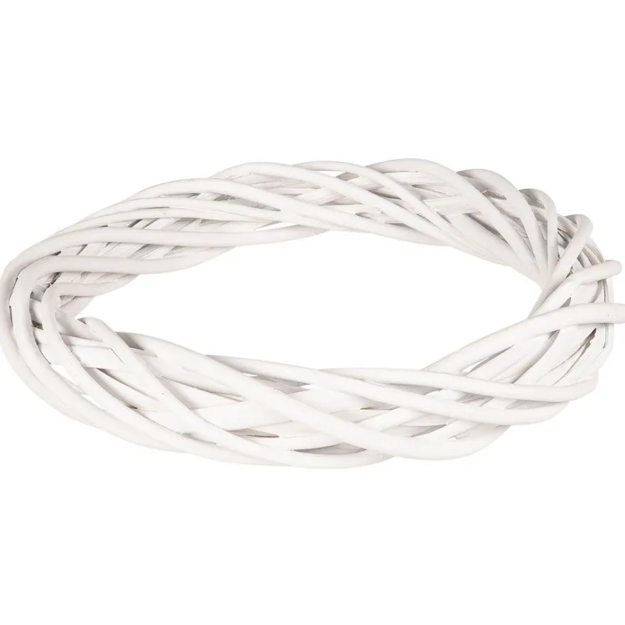 Weidenkranz, Ø 25cm, 3,5cm hoch, weiß