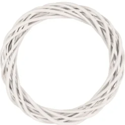 Weidenkranz, Ø 25cm, 3,5cm hoch, weiß