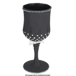 Weingläser in Kristalloptik, Ø 7cm, 16,7cm hoch, transparent, lebensmittelecht, 2 Stück