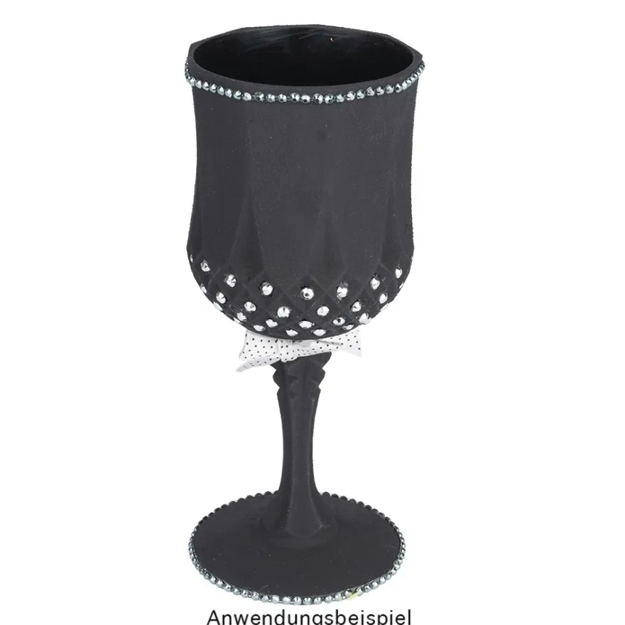 Weingläser in Kristalloptik, Ø 7cm, 16,7cm hoch, transparent, lebensmittelecht, 2 Stück