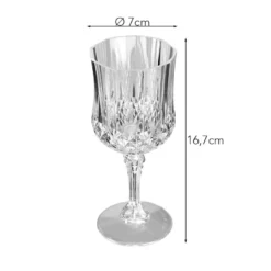 Weingläser in Kristalloptik, Ø 7cm, 16,7cm hoch, transparent, lebensmittelecht, 2 Stück