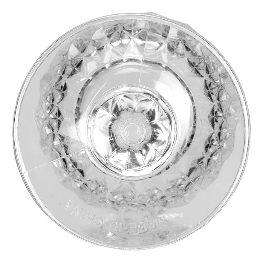 Weingläser in Kristalloptik, Ø 7cm, 16,7cm hoch, transparent, lebensmittelecht, 2 Stück