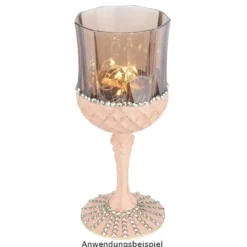 Weingläser in Kristalloptik, Ø 7cm, 16,7cm hoch, transparent, lebensmittelecht, 4 Stück