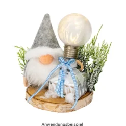 Wichtel, flach, zum Aufnähen oder Aufkleben, 14cm hoch, verschiedene Designs, 5 Stück