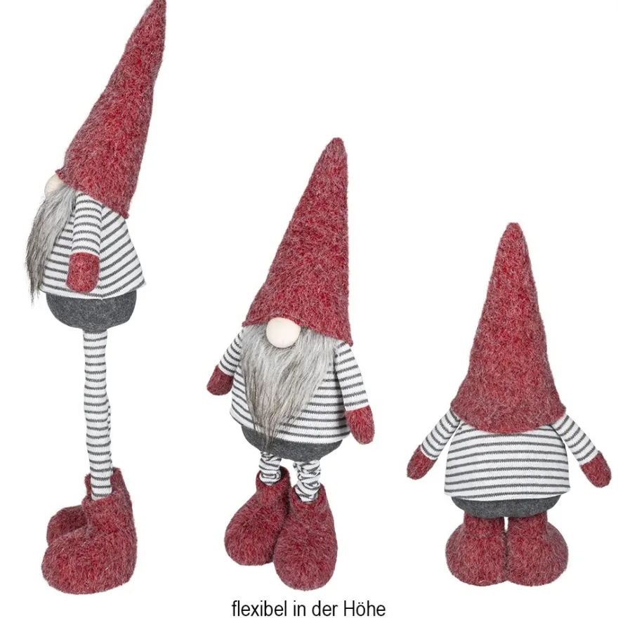 Wichtel mit Teleskopbeinen, 26cm x 13cm x 56cm/82cm