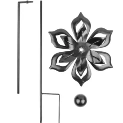 Windrad Design 5, Ø 22cm, Höhe 82cm, schwarz