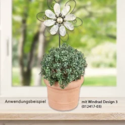 Windrad Design 5, Ø 22cm, Höhe 82cm, schwarz