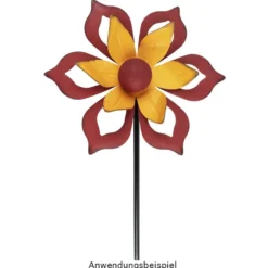 Windrad Design 5, Ø 22cm, Höhe 82cm, schwarz