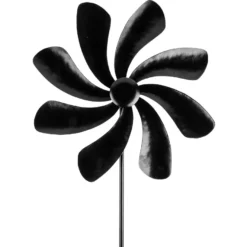 Windrad Design 2, Ø 29cm, Höhe 107cm, schwarz