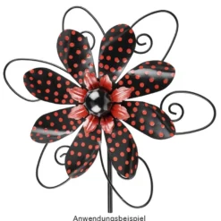 Windrad Design 3, Ø 29,5cm, Höhe 107cm, schwarz