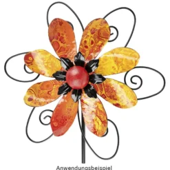 Windrad Design 3, Ø 29,5cm, Höhe 107cm, schwarz
