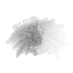 Windradfolien-Scheiben, Eiskristall 3, 17cm x 15cm, transparent, 500µ, 20 Stück