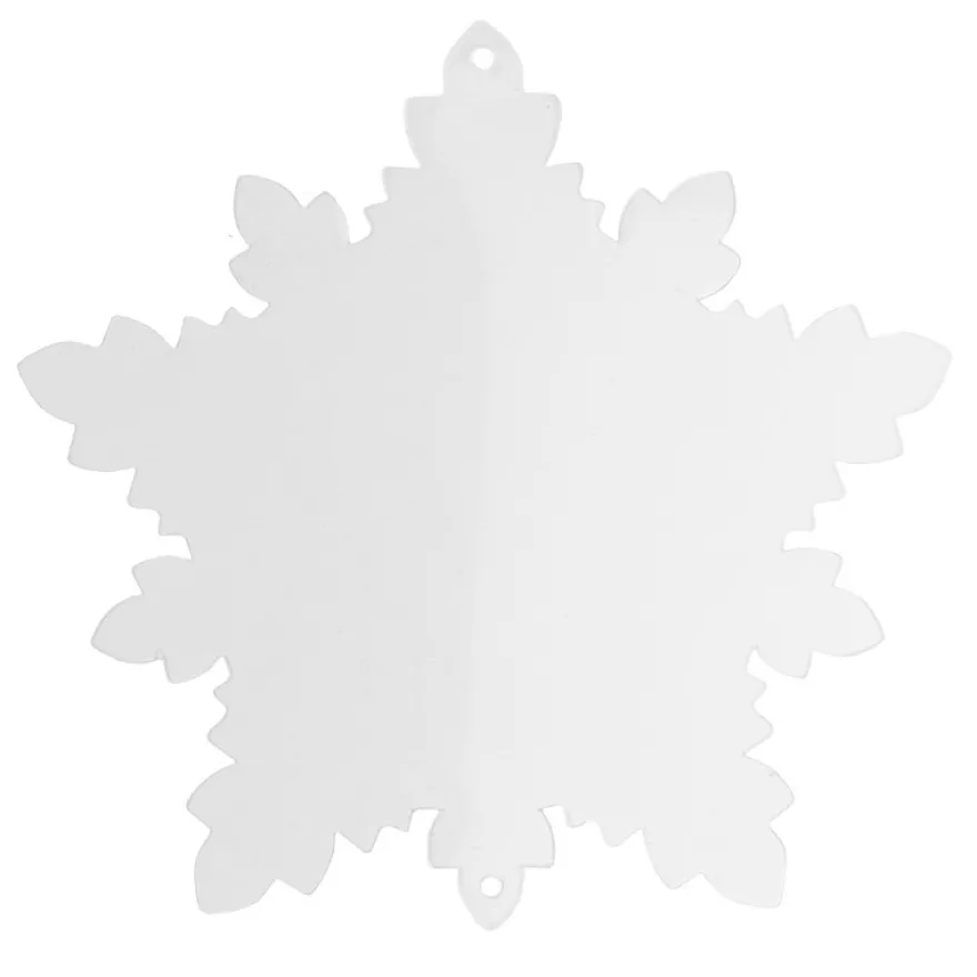 Windradfolien-Scheiben, Eiskristall 1, 16cm x 15,5cm, transparent, 500µ, 20 Stück