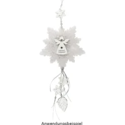 Windradfolien-Scheiben, Eiskristall 1, 16cm x 15,5cm, transparent, 500µ, 20 Stück