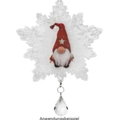Windradfolien-Scheiben, Eiskristall 1, 16cm x 15,5cm, transparent, 500µ, 20 Stück