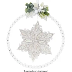 Windradfolien-Scheiben, Eiskristall 2, 16cm x 13,9cm, transparent, 500µ, 20 Stück