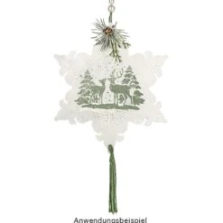 Windradfolien-Scheiben, Eiskristall 2, 16cm x 13,9cm, transparent, 500µ, 20 Stück