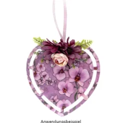 Windradfolien-Scheiben, Herz, 16cm x 16cm, transparent, 500µ, 20 Stück