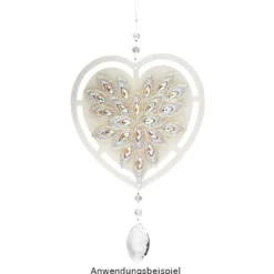 Windradfolien-Scheiben, Herz, 16cm x 16cm, transparent, 500µ, 20 Stück