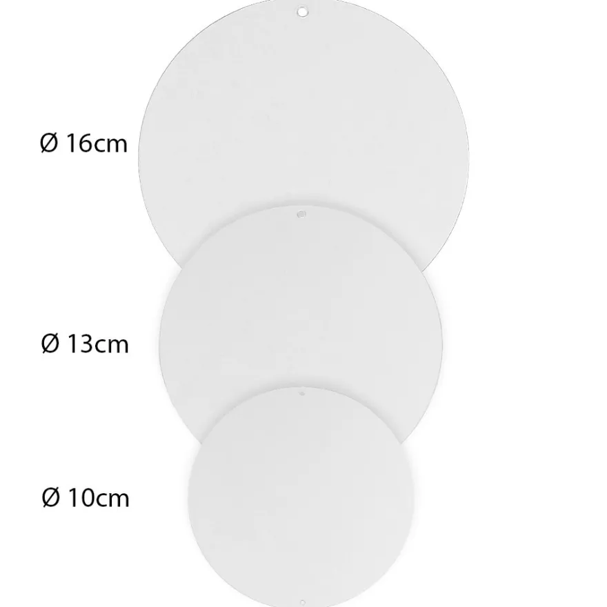 Windradfolien-Scheiben, Kreis,verschiedene Größen, transparent, 500µ, 30 Stück