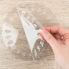 Windradfolien-Scheiben, mit Stanzornamentik, Kreis, Ø 16cm, 500µ, transparent, 20 Stück