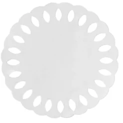 Windradfolien-Scheiben, mit Stanzornamentik, Kreis, Ø 16cm, 500µ, transparent, 20 Stück
