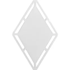 Windradfolien-Scheiben, mit Stanzornamentik, Raute, 15,1cm x 23,6cm, 500µ, transparent, 20 Stück