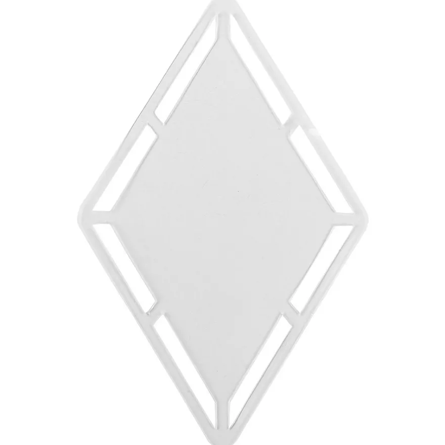 Windradfolien-Scheiben, mit Stanzornamentik, Raute, 15,1cm x 23,6cm, 500µ, transparent, 20 Stück