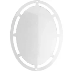 Windradfolien-Scheiben, Oval, 17cm x 12,6cm, transparent, 500µ, 20 Stück