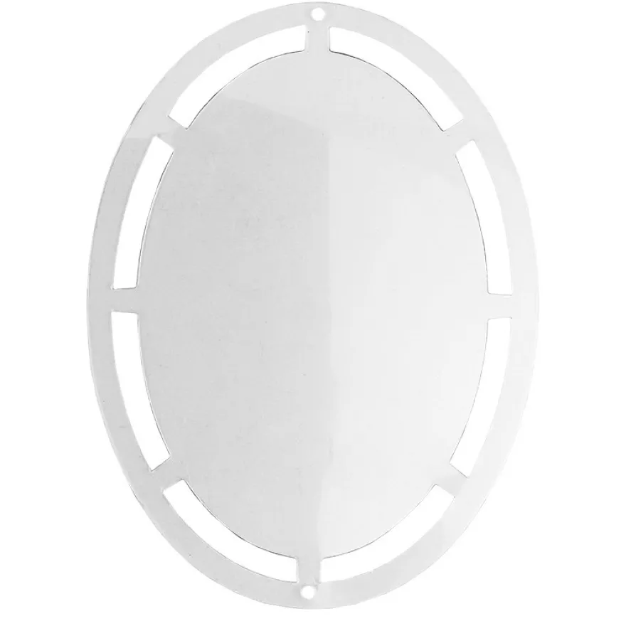 Windradfolien-Scheiben, Oval, 17cm x 12,6cm, transparent, 500µ, 20 Stück