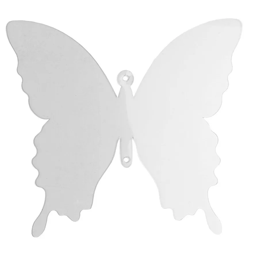 Windradfolien-Scheiben, Schmetterling, 16cm x 14,5cm, transparent, 500µ, 20 Stück