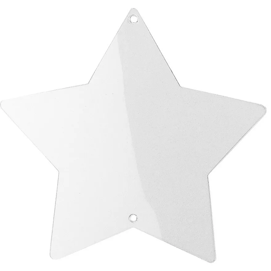 Windradfolien-Scheiben, Stern, 16,8cm x 16cm, 13,6cm x 13 cm, 500µ, 20 Stück