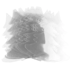 Windradfolien-Scheiben, Tanne, 16cm x 14,5cm, transparent, 500µ, 20 Stück