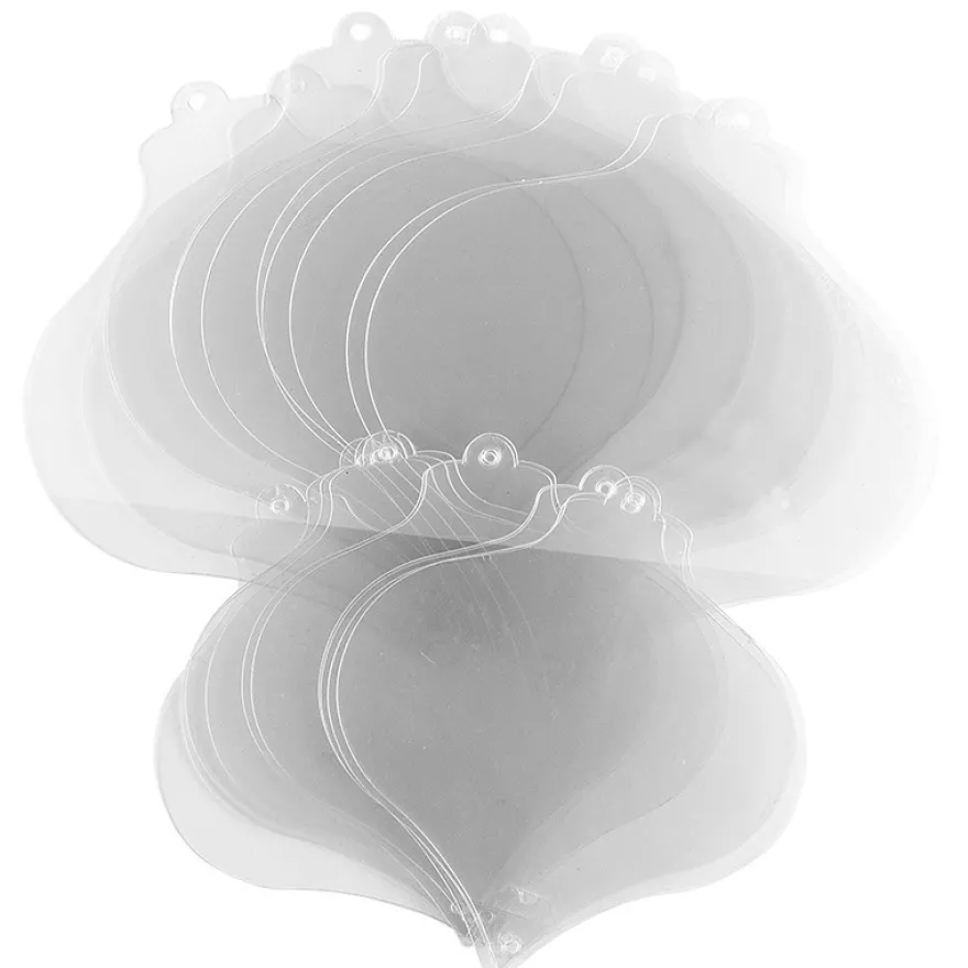 Windradfolien-Scheiben, Zwiebel, 14,9cm x 16cm, 12,1cm x 13cm, 500µ, 20 Stück