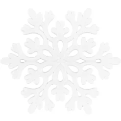 Winter-Deko, Rohling, Eiskristall 1, Ø 9,5cm, weiß, 14 Stück