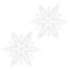 Winter-Deko, Rohling, Schneeflocke 1, Ø 36cm, weiß, 2 Stück