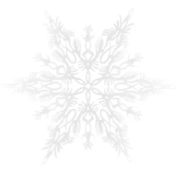 Winter-Deko, Rohling, Schneeflocke 1, Ø 36cm, weiß, 2 Stück