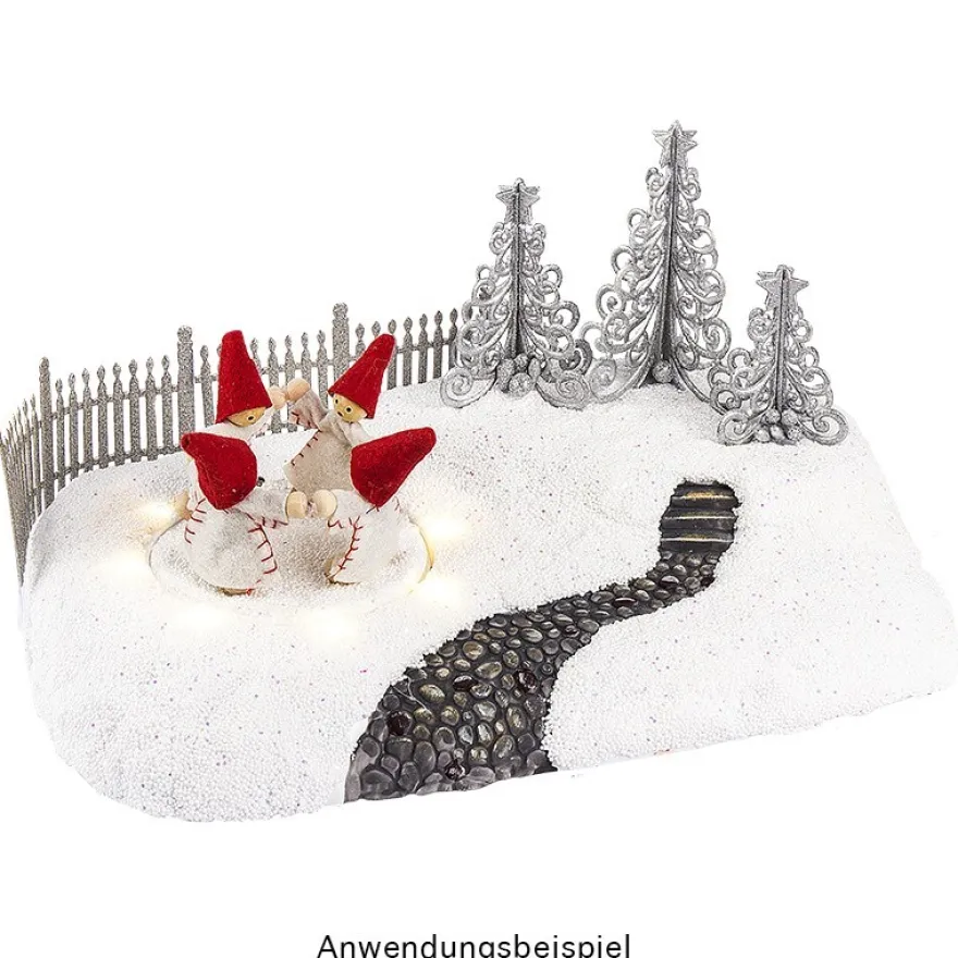 Winter-Deko, Tannenbaum 2, Rohlinge, 7,6cm x 7,6cm x 9,5cm, weiß, 10 Stück