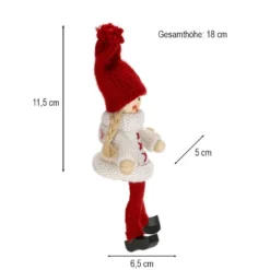 Winter-Püppchen, Amelie 7, 18cm hoch, 2 Stück