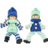 Winter-Püppchen, Design 21 "Amelie 4", 18cm hoch, 2 Stück