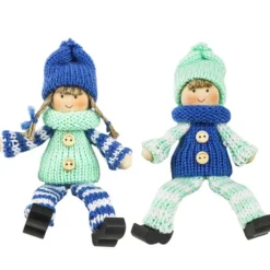 Winter-Püppchen, Design 21 "Amelie 4", 18cm hoch, 2 Stück
