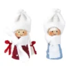 Winter-Püppchen, Design 4 "Jana", 7cm hoch, 2 Stück