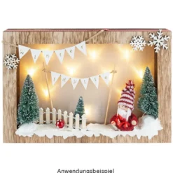 Winter-Püppchen, Design 7 "Ramona", 8cm hoch, 2 Stück