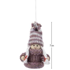 Winter-Püppchen, Emilia & Noah, 7cm hoch, 2 Stück