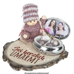 Winter-Püppchen, Emilia & Noah, 7cm hoch, 2 Stück