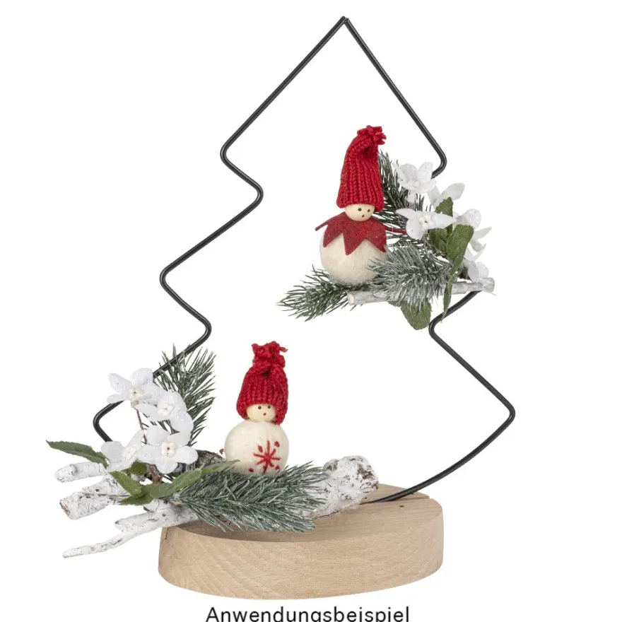 Winter-Püppchen, Finchen, 6,5cm hoch, 4 Stück