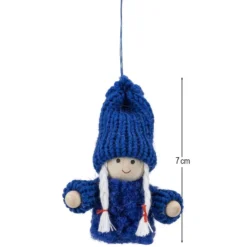 Winter-Püppchen, Mia & Leon, 7cm hoch, 2 Stück