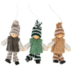 Winter-Püppchen, Valentin, 12,3cm hoch, 3 Stück